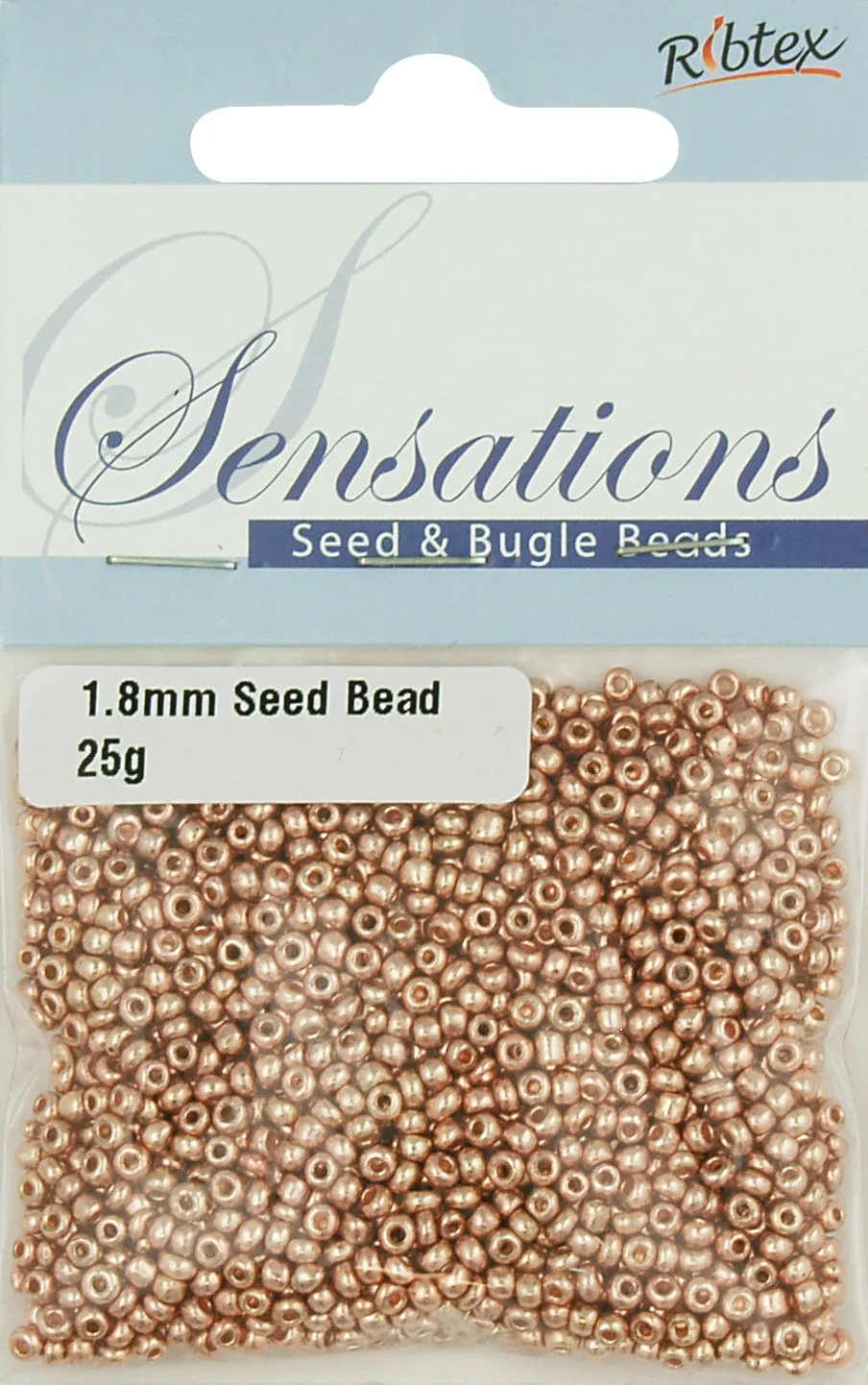 BEAD GLASS SEED ROSE GOLD 1.8MM 25G