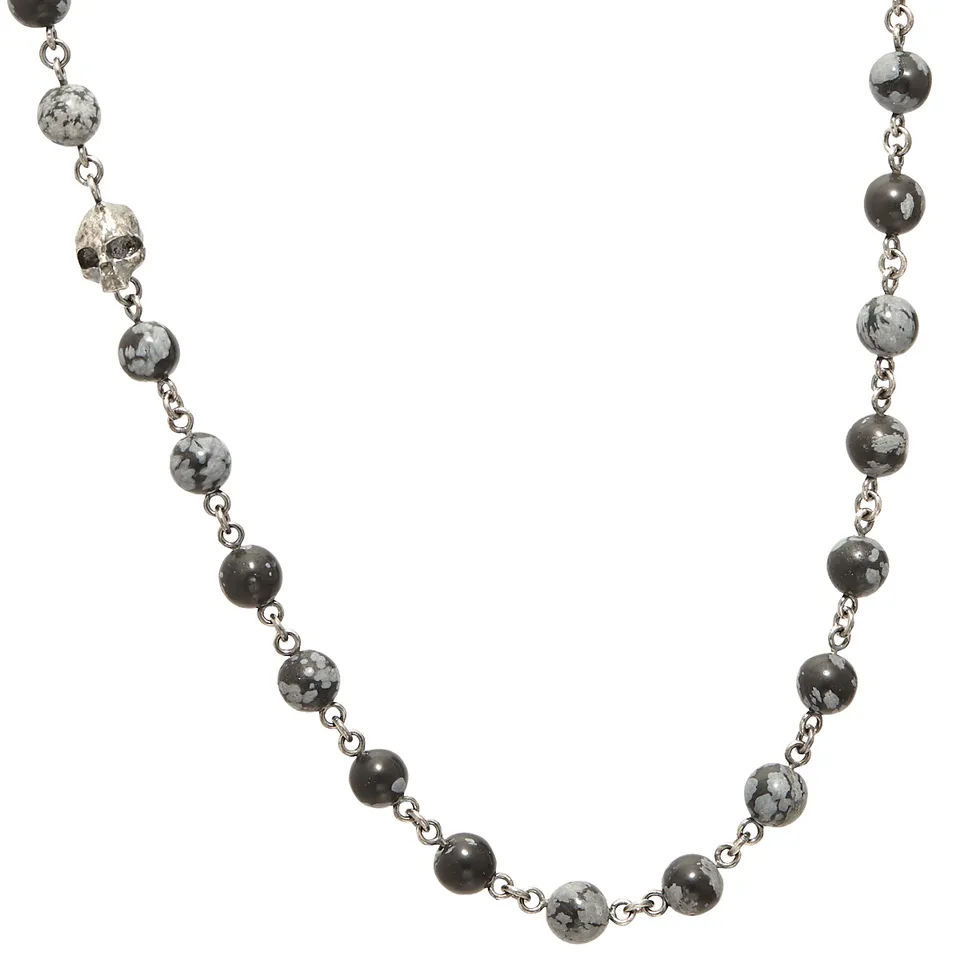 Beaded Obsidian Necklace