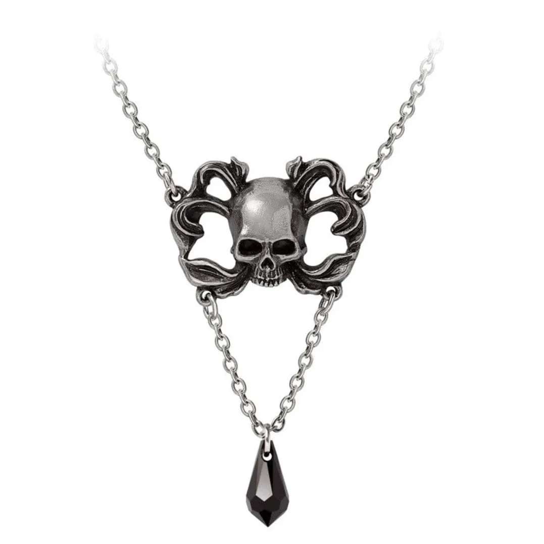 Beautifully Crafted Skull Adorned With Intricate Baroque Detail Sweet Death Pendant Necklace