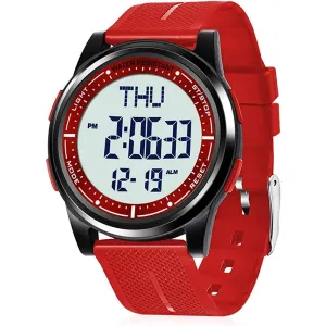 Beeasy Digital Watch Waterproof with Stopwatch Alarm Countdown Dual Time, Ultra-Thin Super Wide-Angle Display Digital Wrist Watches for Men | Multiple Colors