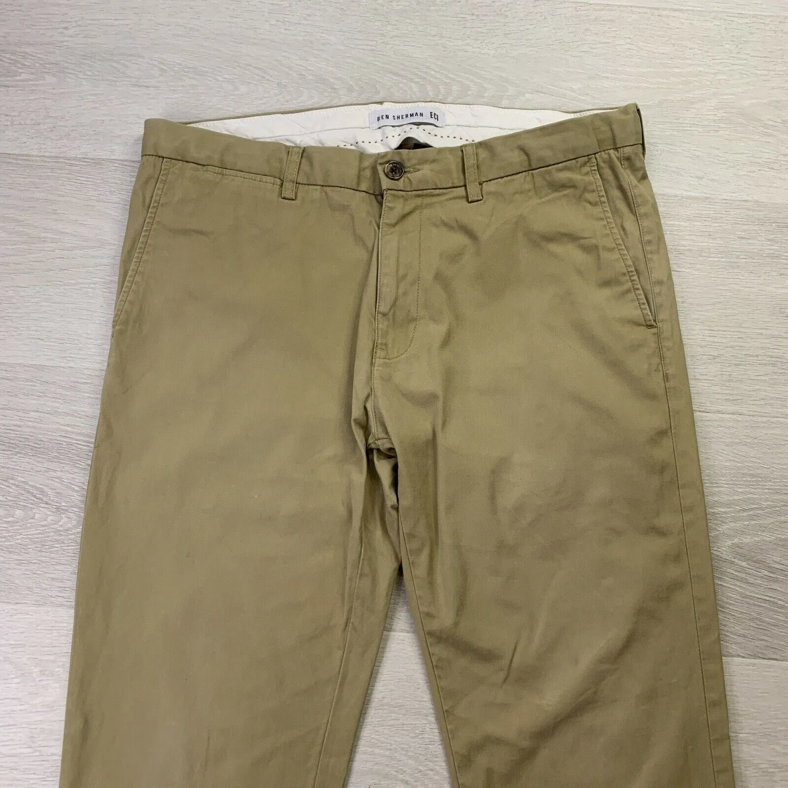Ben Sherman Mens Beige Chino Size W32 / L32