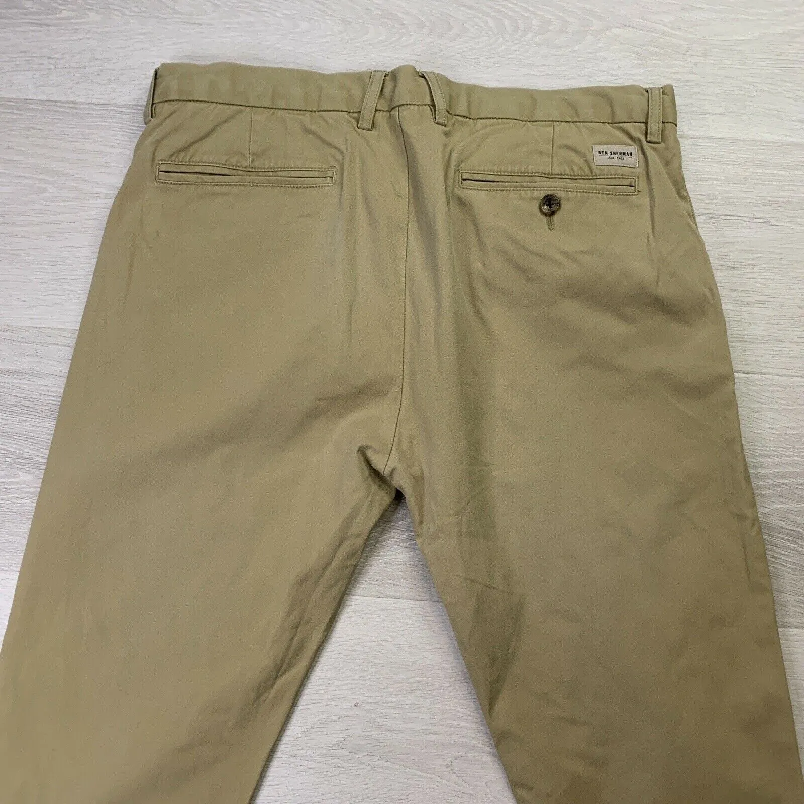 Ben Sherman Mens Beige Chino Size W32 / L32