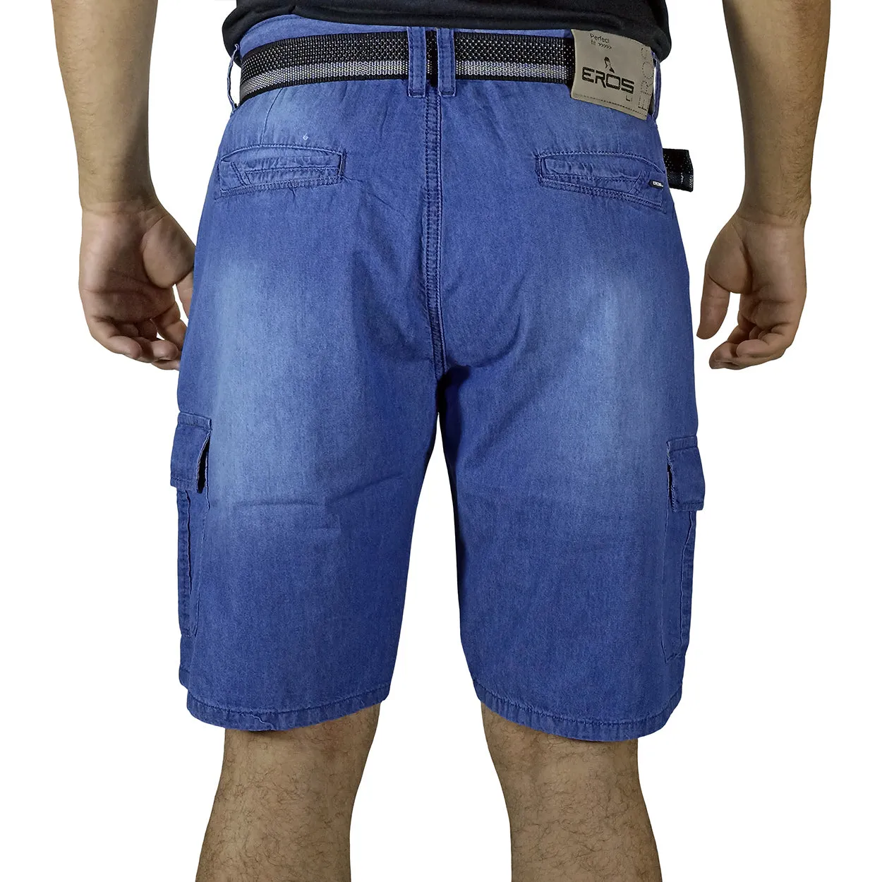 Bermuda Jean Moda Para Hombre - Azul