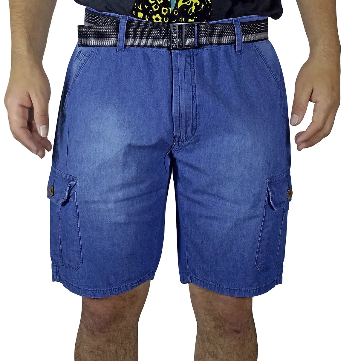 Bermuda Jean Moda Para Hombre - Azul