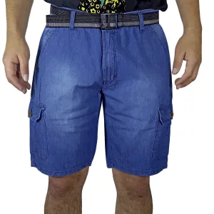Bermuda Jean Moda Para Hombre - Azul
