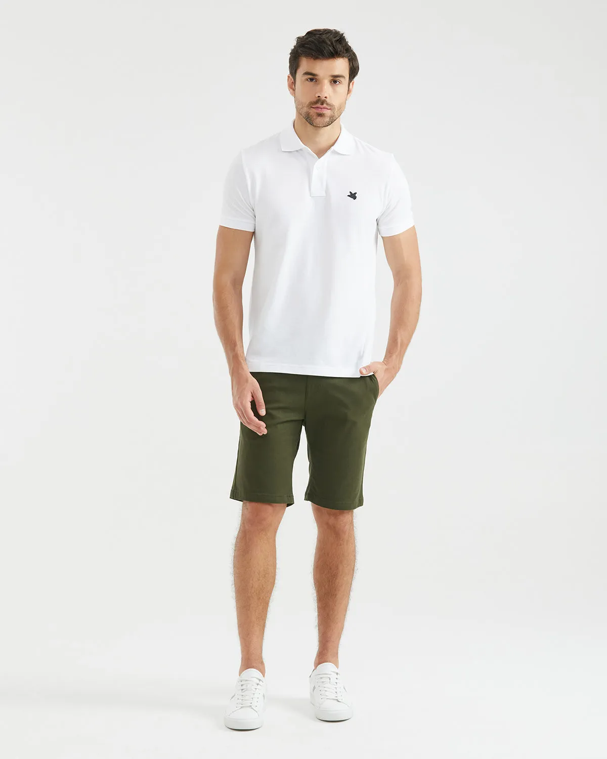 BERMUDA SHORTS IN GREEN