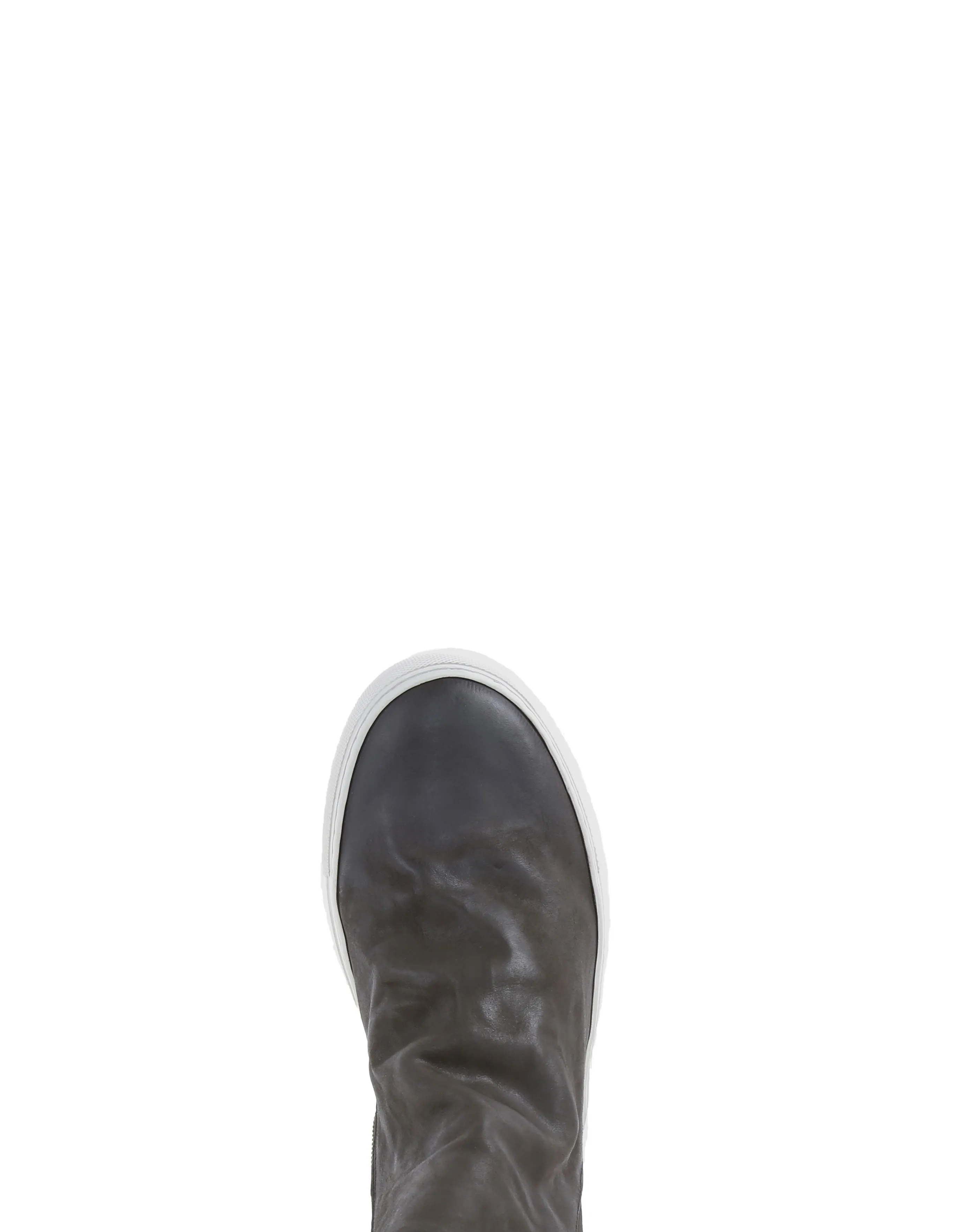 BIEL Grey Leather Sneaker Boots