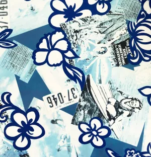 BIKE SHORTS VINTAGE BLUE HAWAII/OCEAN BLUE