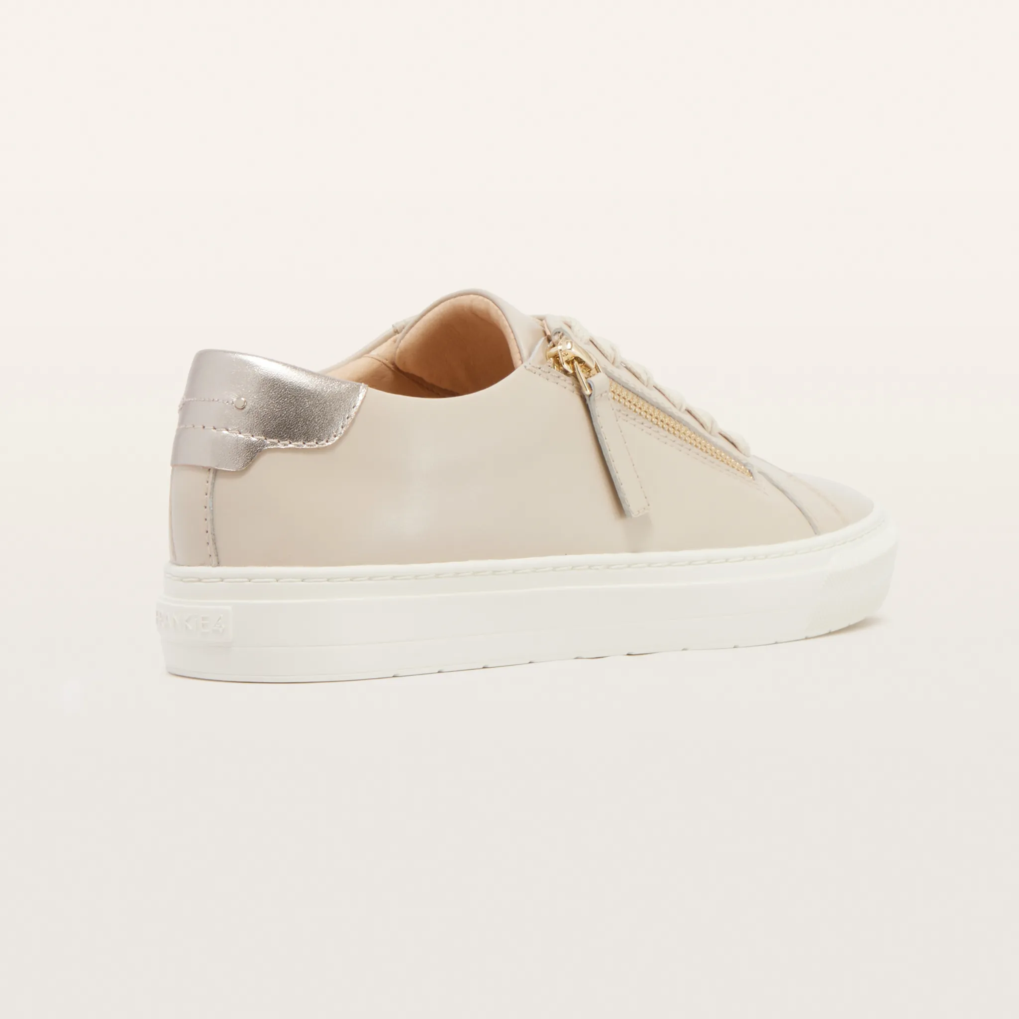Billie Ecru Leather Sneakers