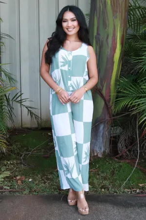 BIRD OF PARADISE NO WAIST JUMPSUIT