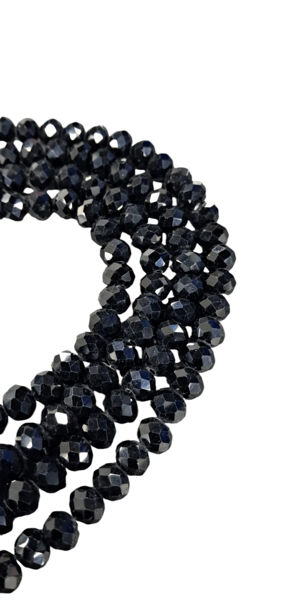 Black AB/Full String Crystal Glass Bead