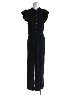 Black Button Down Jumpsuits
