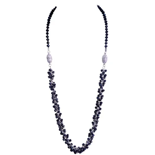 BLACK NECKLACE  #FW1239NJT (B4073)