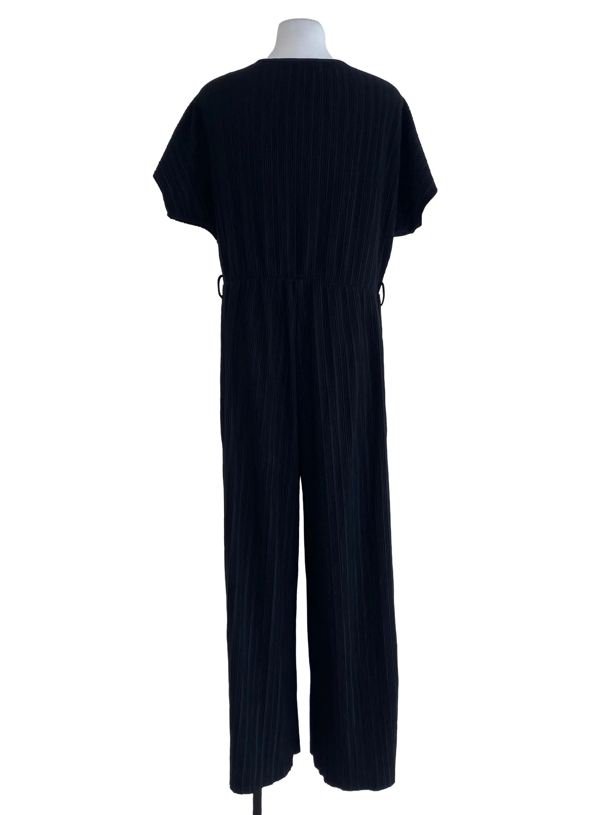 Black Pleated Jumpsuits