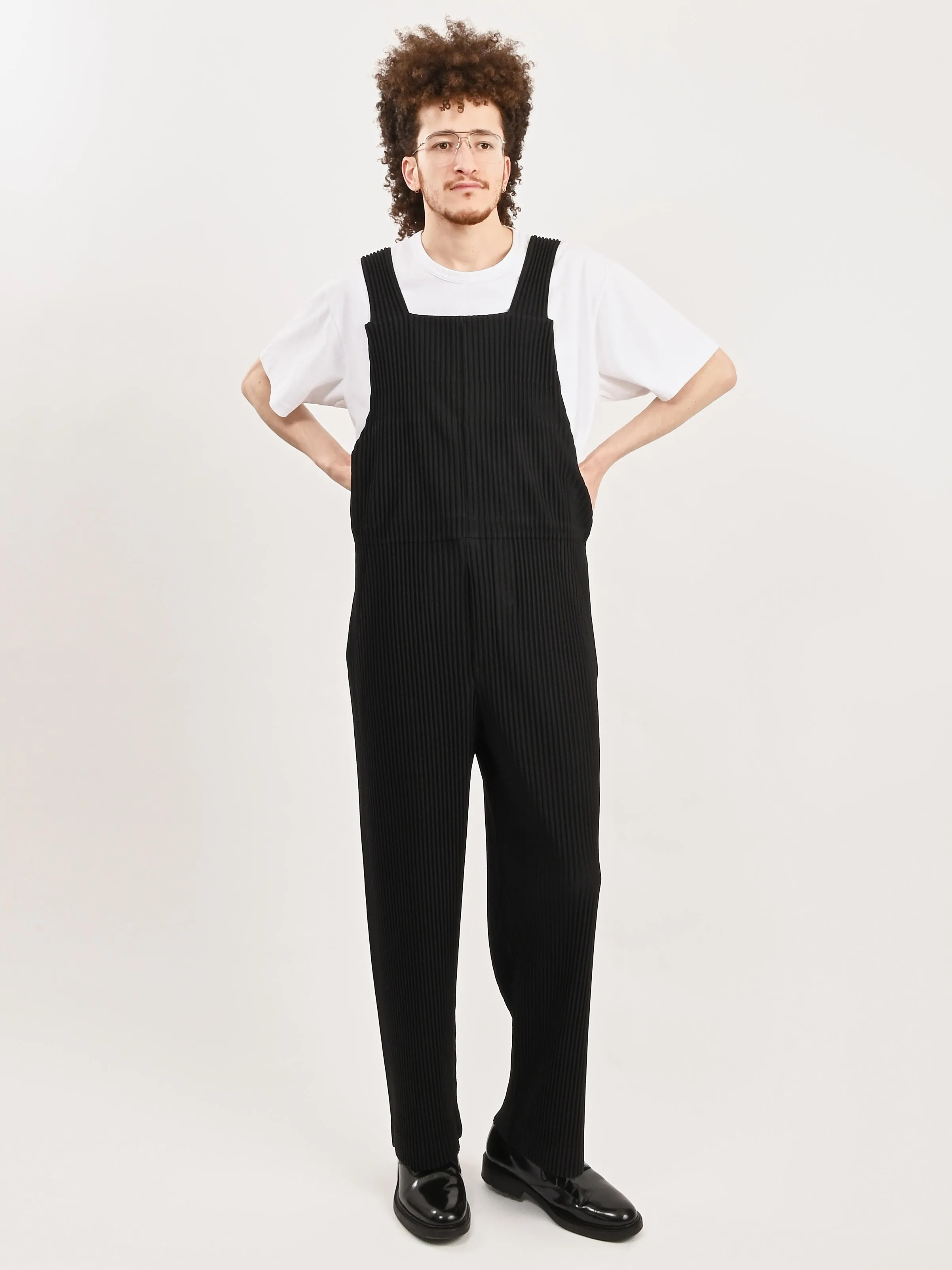 Black Pleats Jumpsuit 1