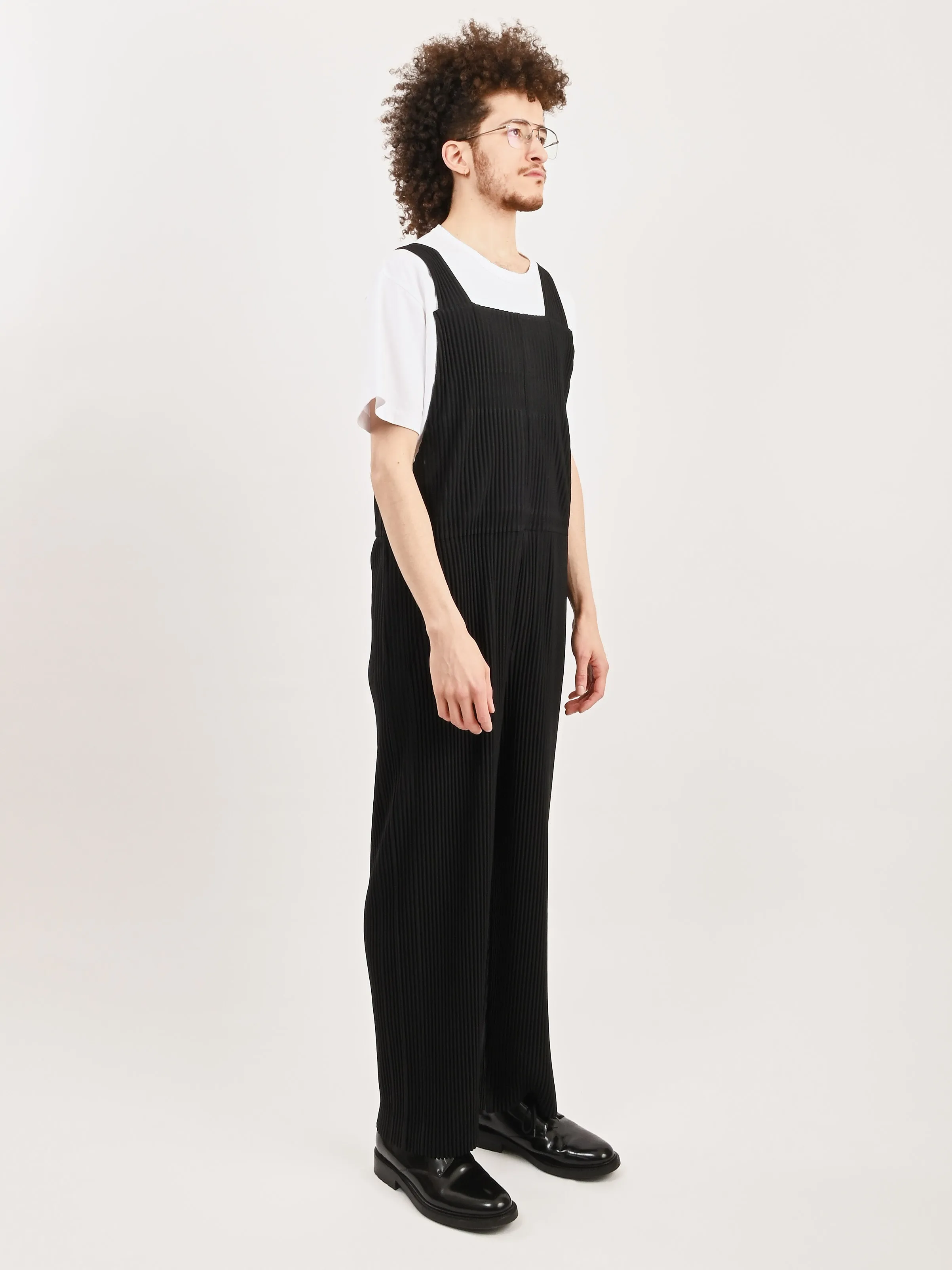 Black Pleats Jumpsuit 1