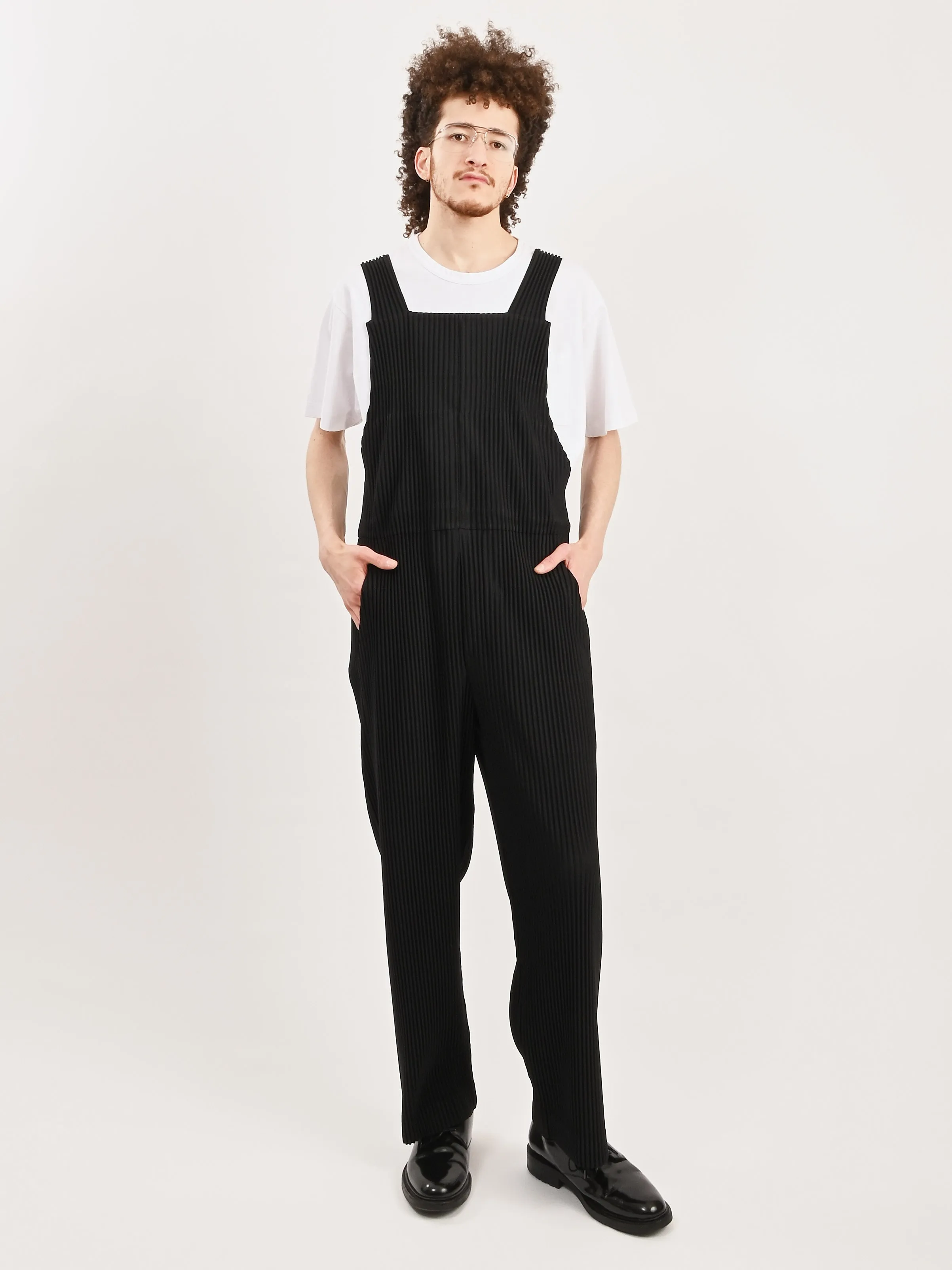 Black Pleats Jumpsuit 1