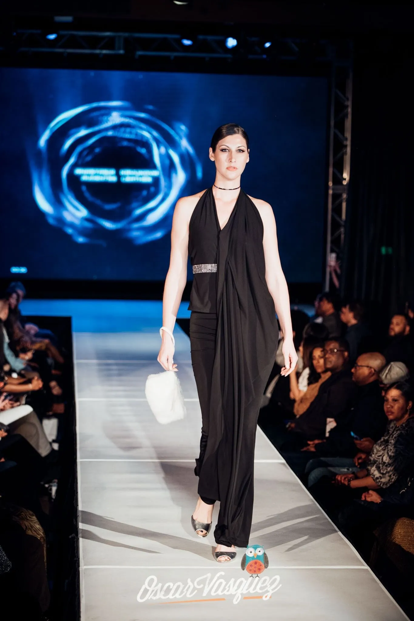 Black Rolldown Flare Pants