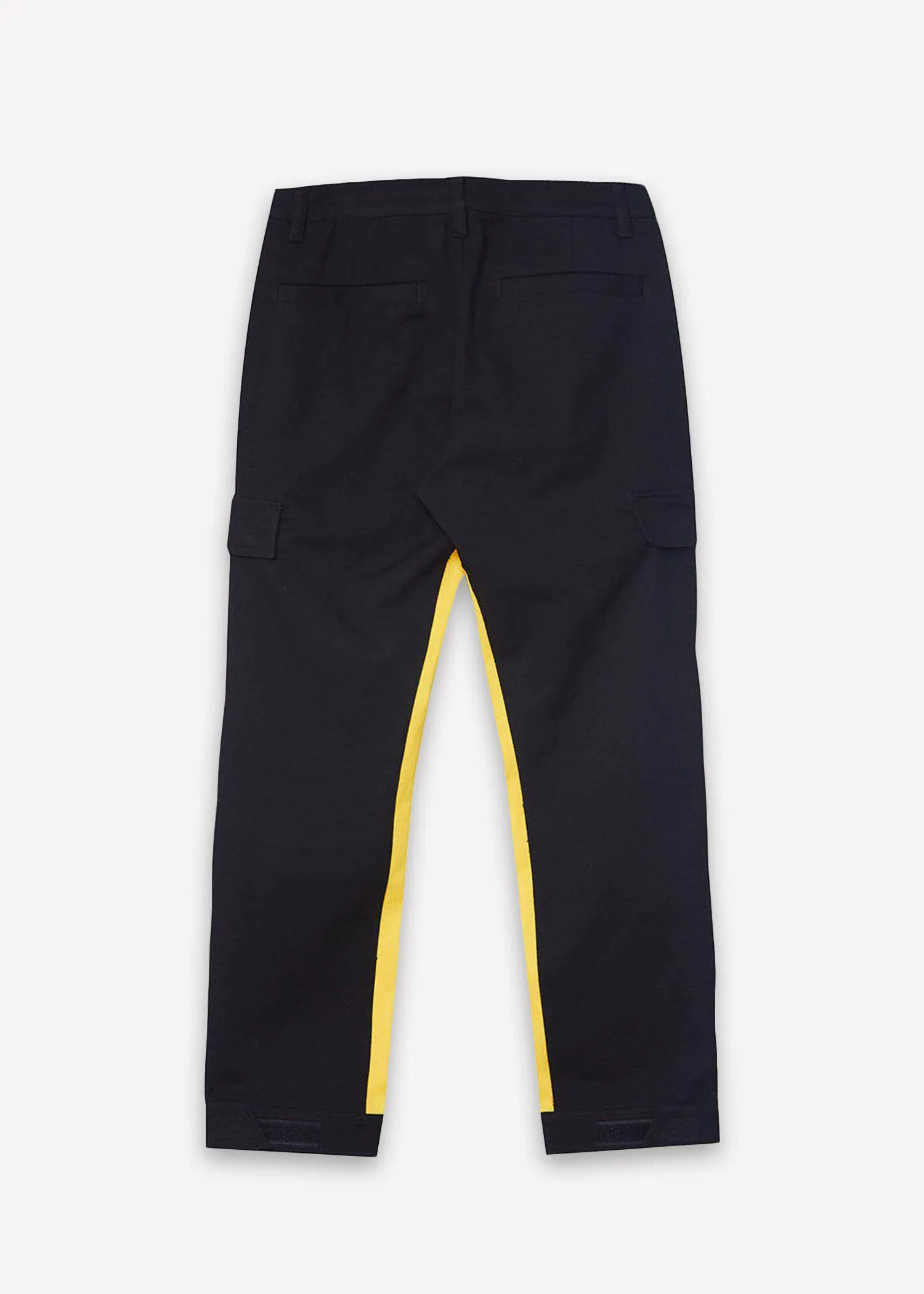 Blank State Men's Snap Cargo Pants in Black/Yellow