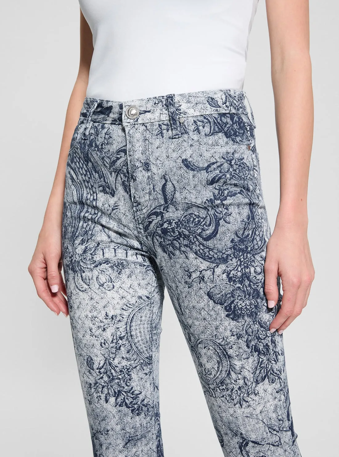 Blue Print Sexy Flare Pants