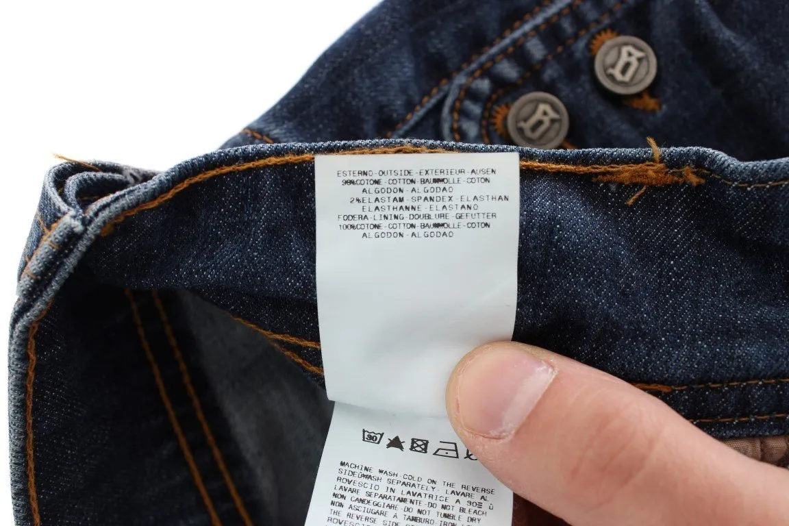 Blue Wash Boot Cut Flair Stretch Cotton Jeans