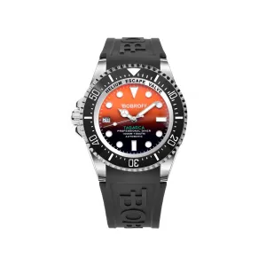 Bobroff Black Rubber Watch