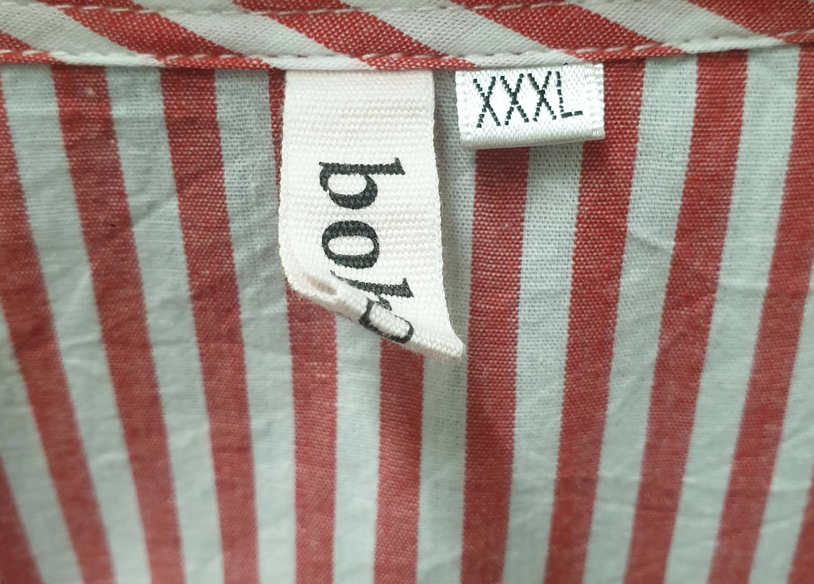 Boho Australia red and white striped dress size XXXL