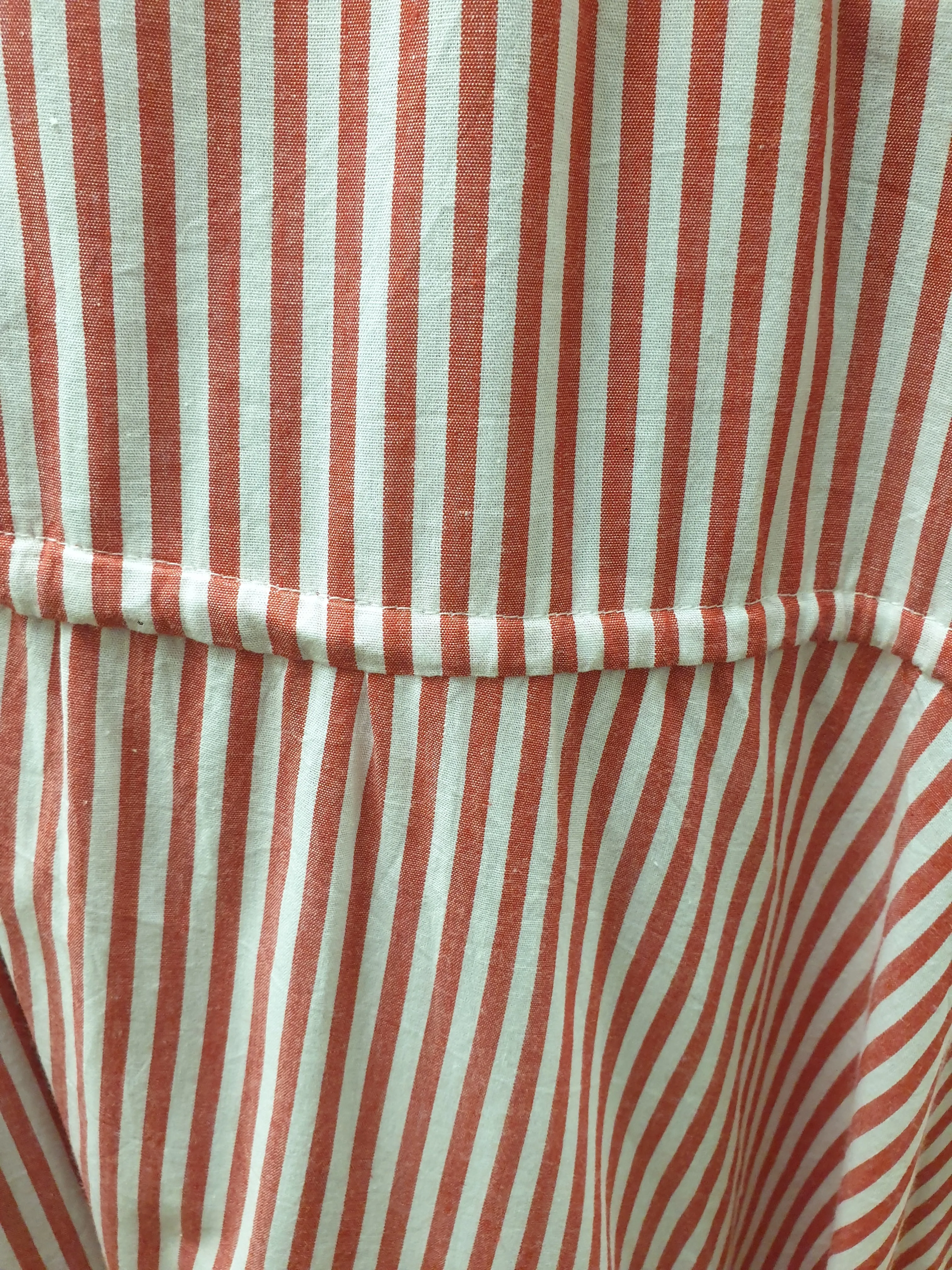 Boho Australia red and white striped dress size XXXL