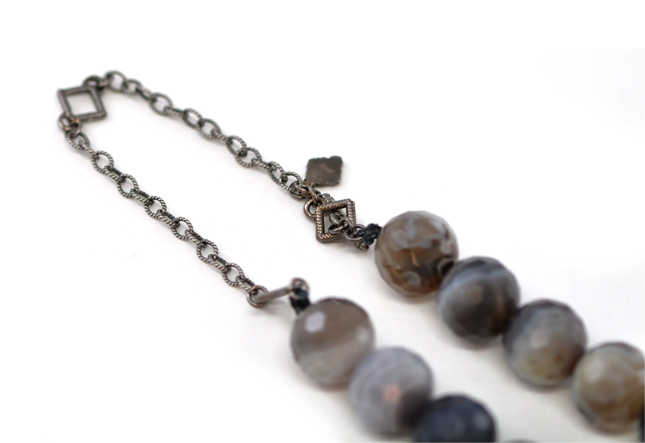 Botswana Agate Beaded Necklace
