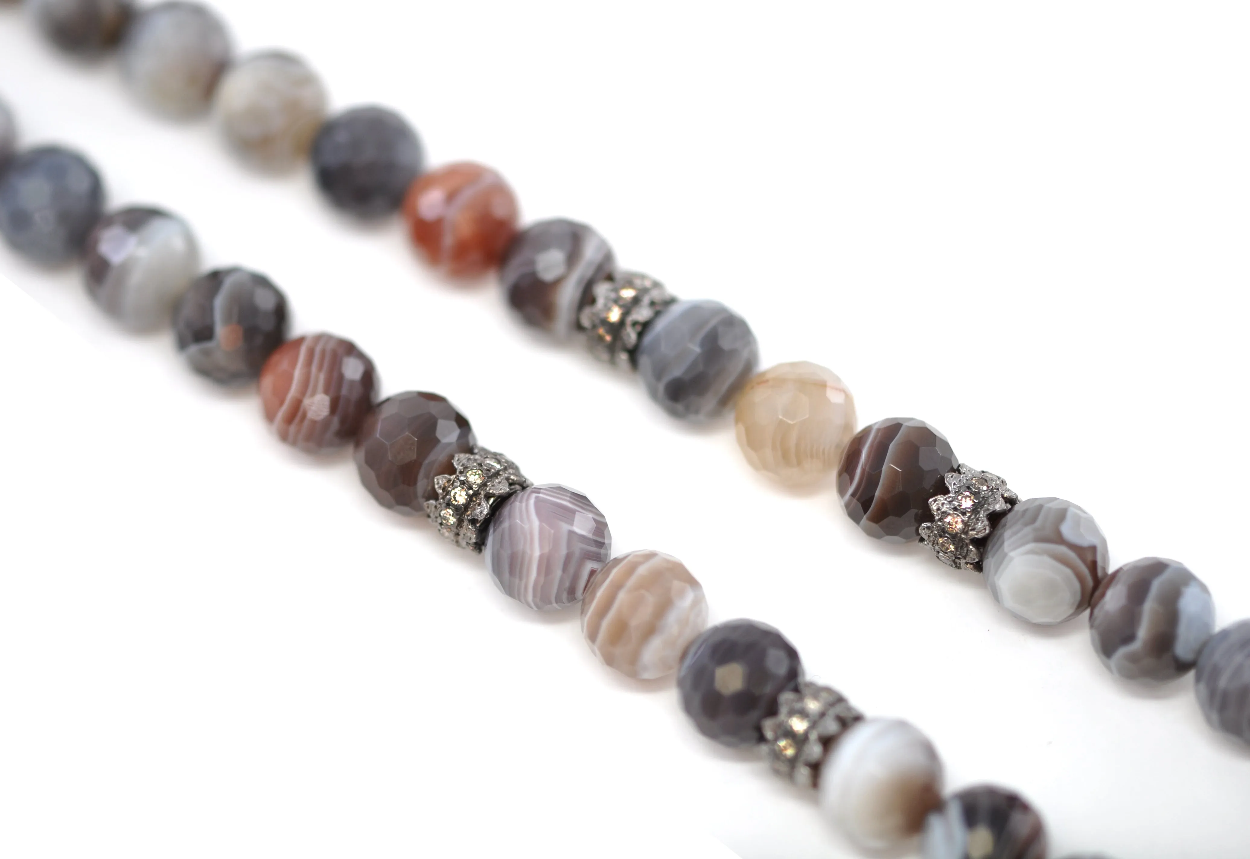 Botswana Agate Beaded Necklace
