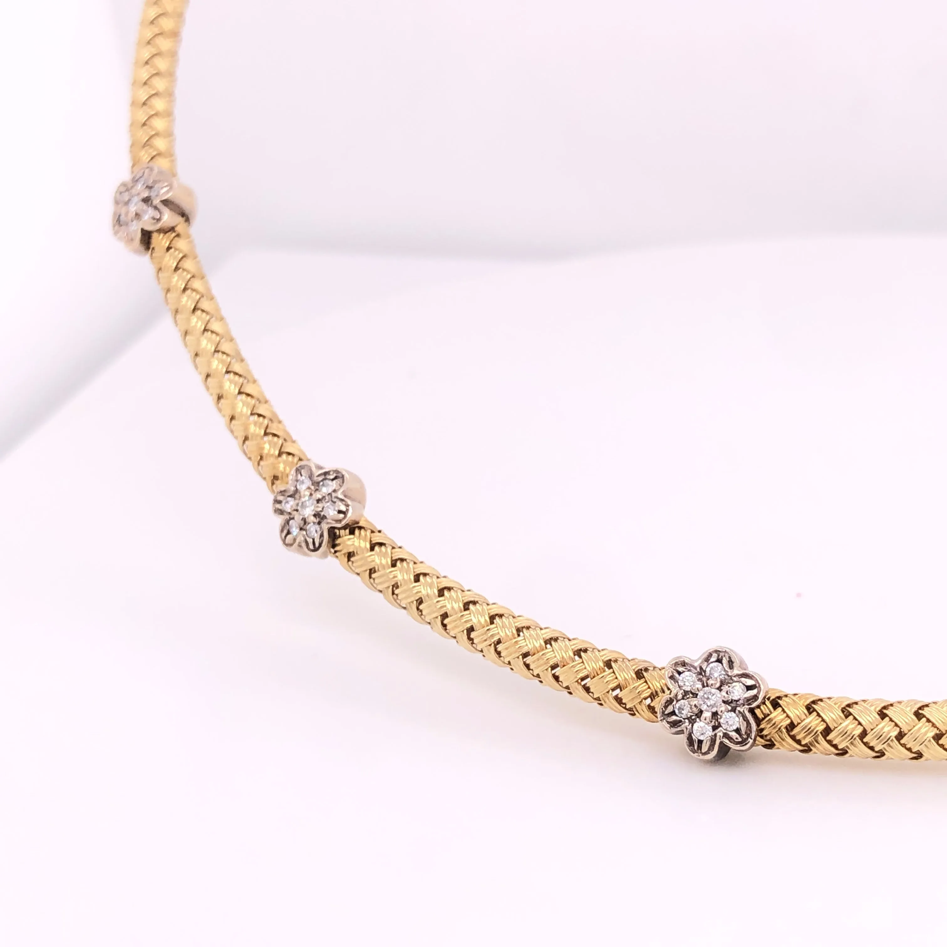 Braided Diamond Choker - 22966