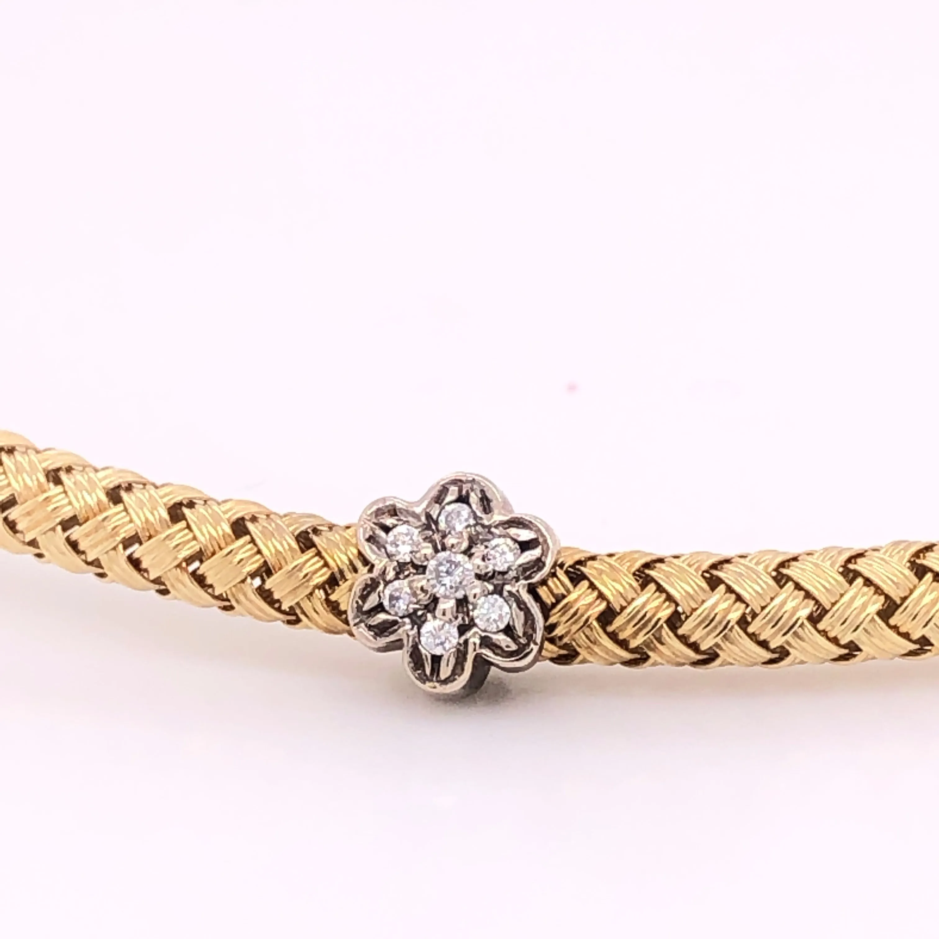 Braided Diamond Choker - 22966