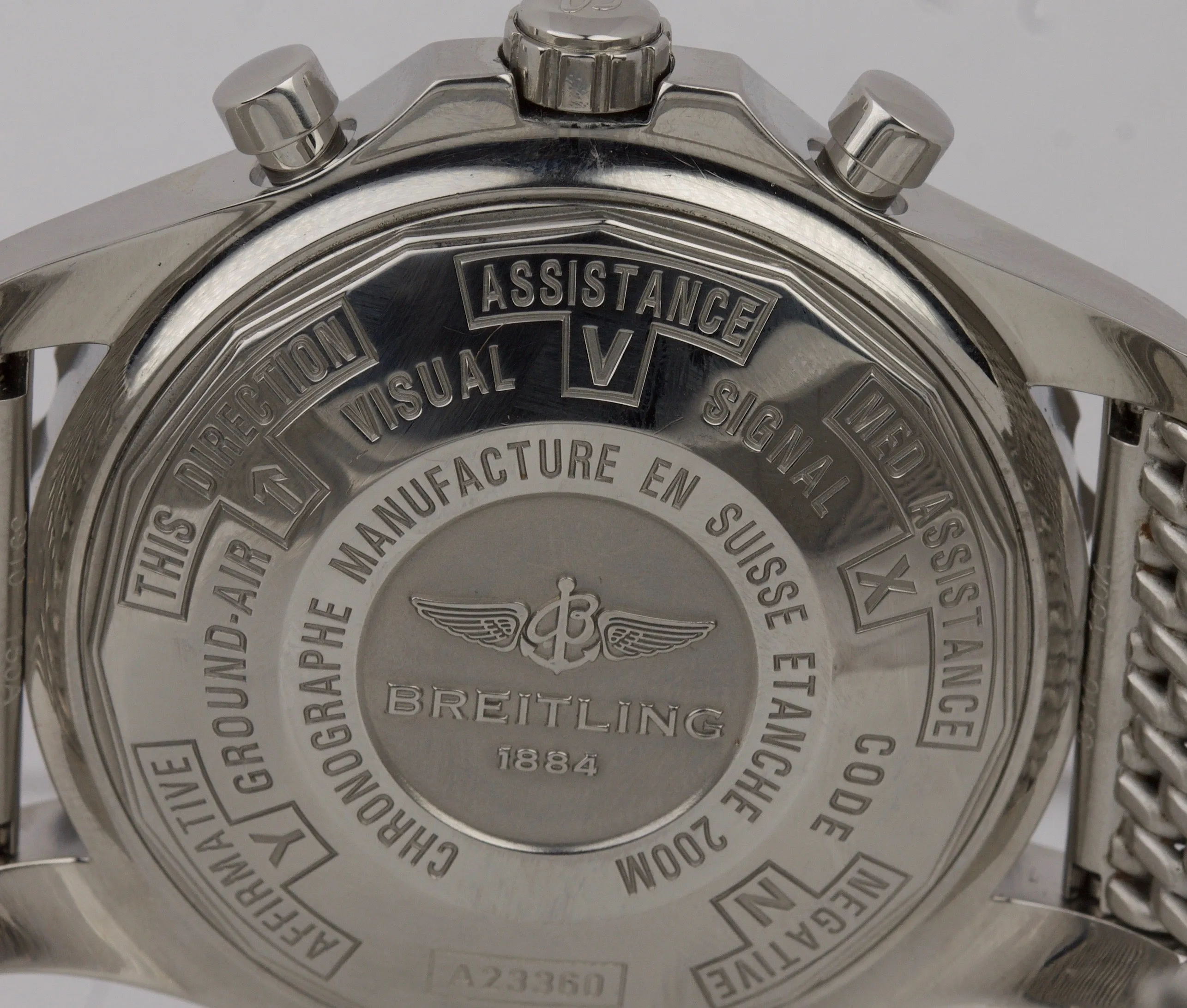 Breitling Chronospace 48mm Chronograph Gray Stainless A23360 Automatic Watch
