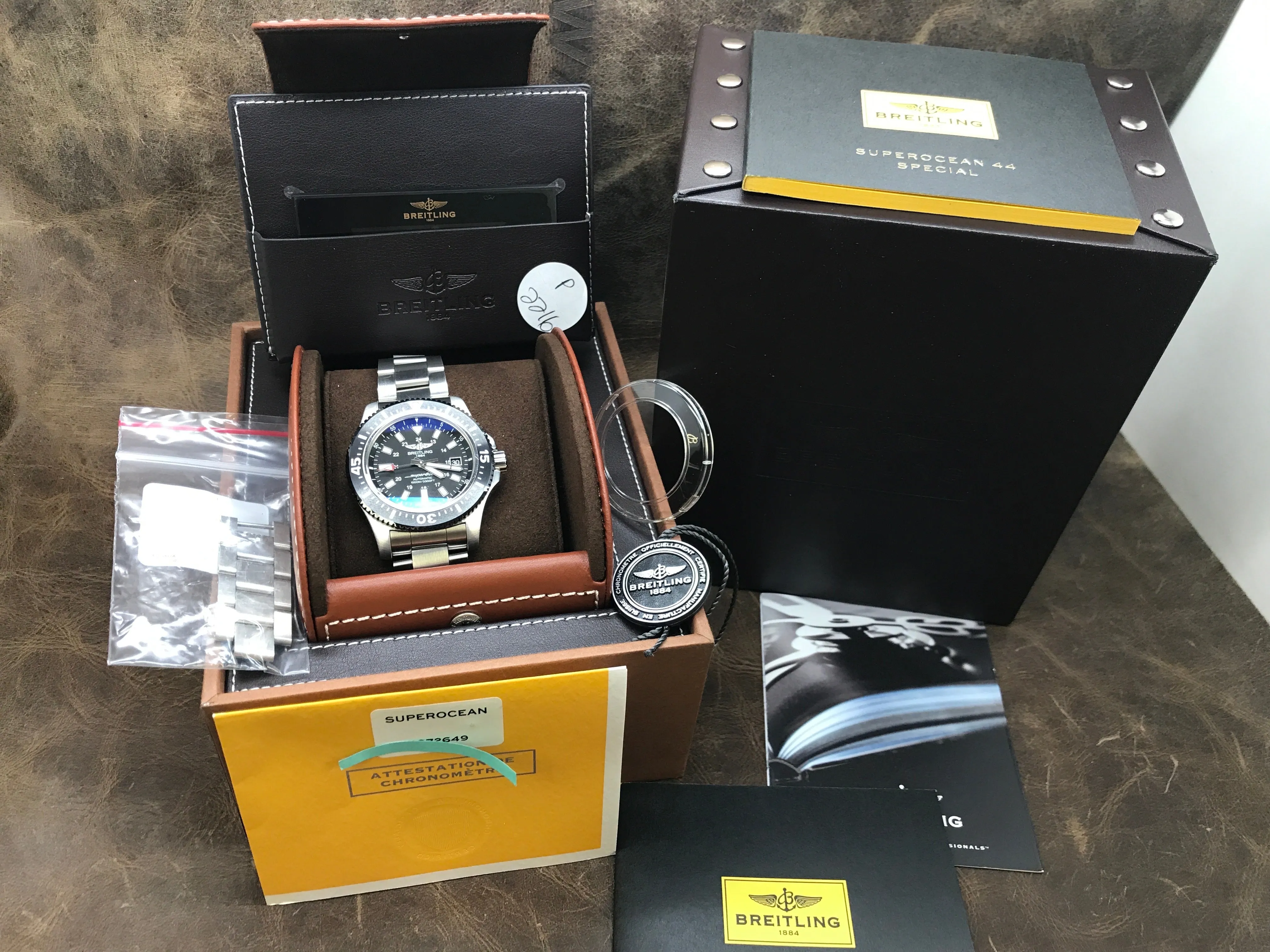 Breitling Superocean 44 Y17393 Black Dial Automatic Men's Watch