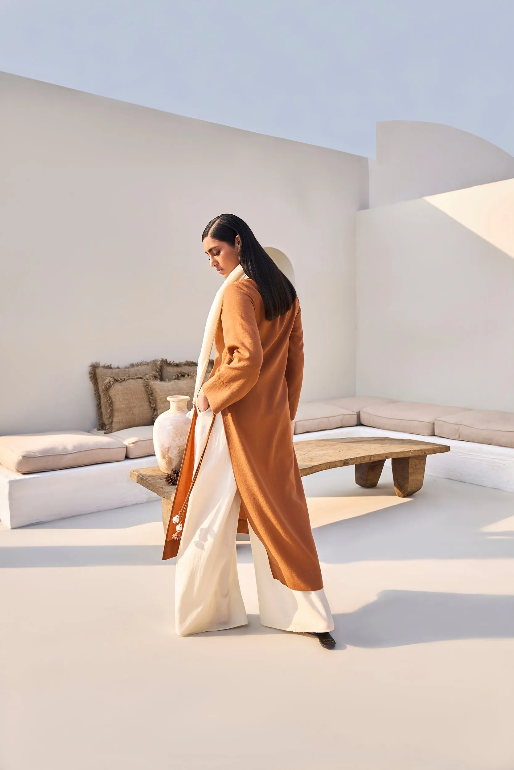Bruges Woollen Pants (Ivory)