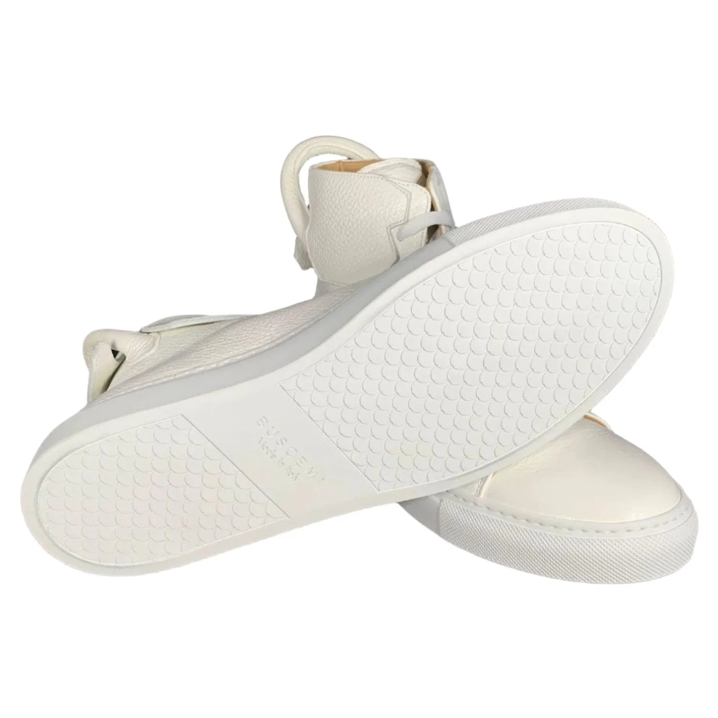 Buscemi Mens 125MM White High Top Sneakers