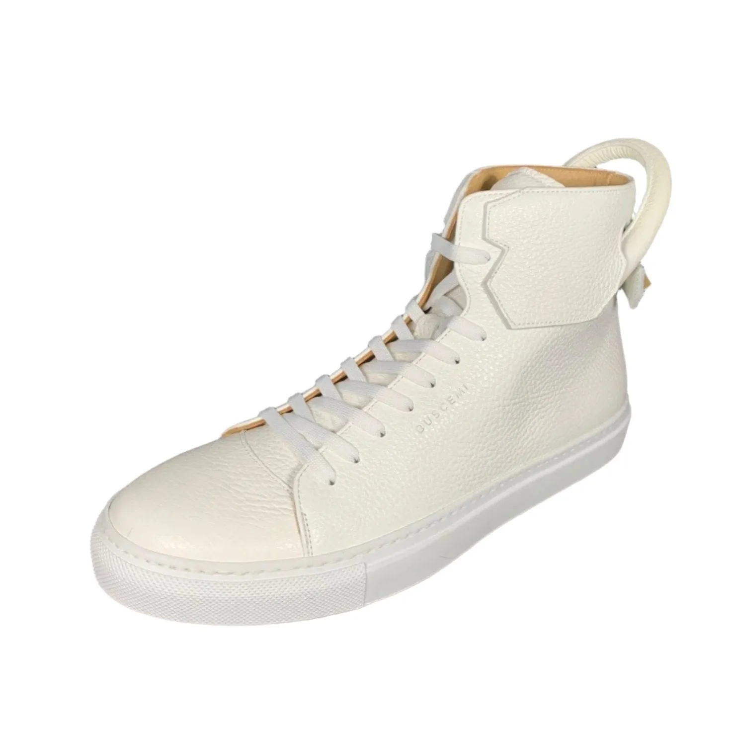 Buscemi Mens 125MM White High Top Sneakers
