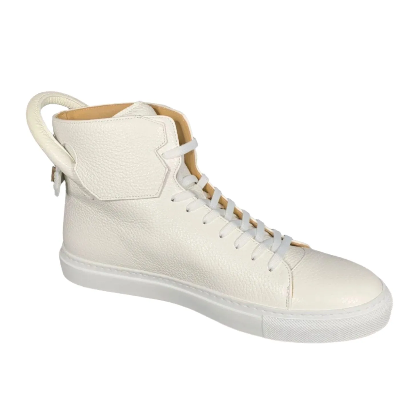 Buscemi Mens 125MM White High Top Sneakers