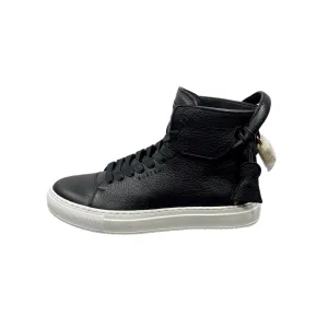 Buscemi Unisex 125MM Black/White Leather High Top Sneakers