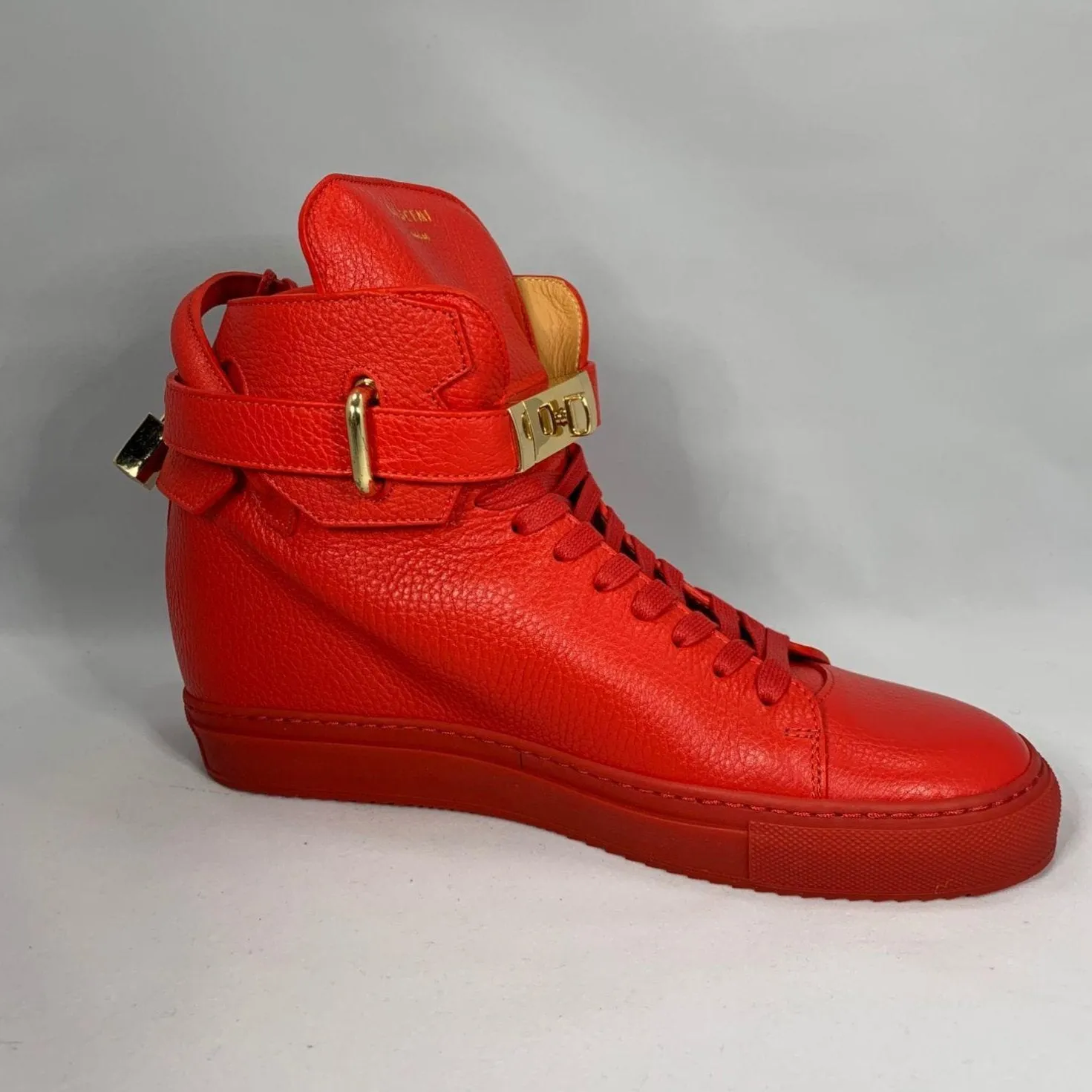 Buscemi Womens 100MM Alta Red High Top Sneakers