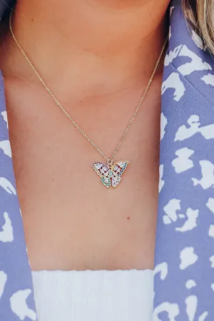 Butterfly Multi Necklace by B.b.Lila