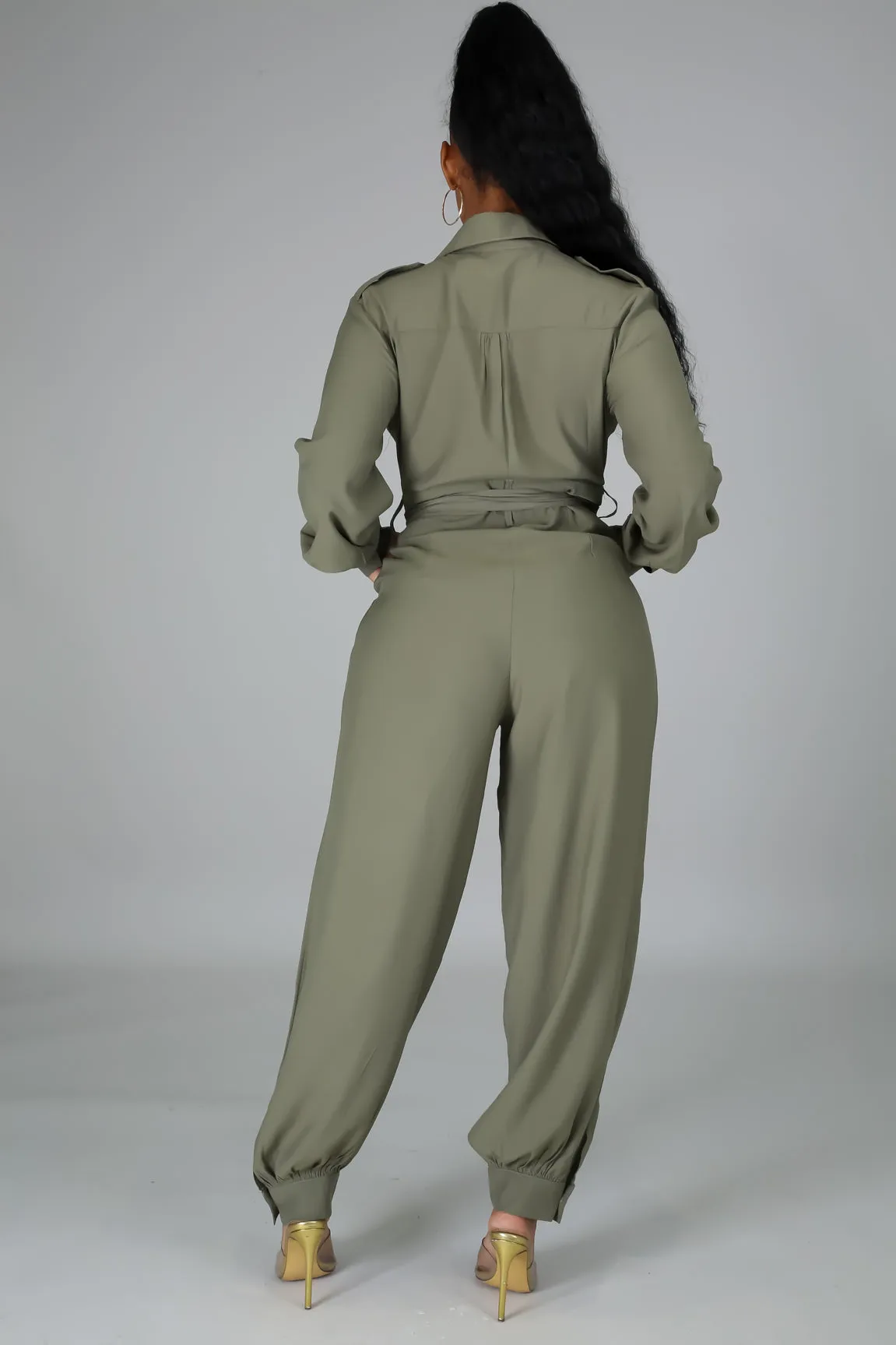Button Up Jumpsuit
