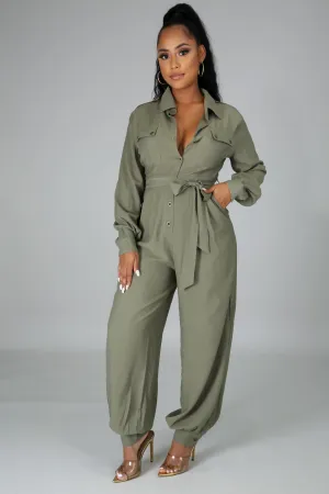 Button Up Jumpsuit