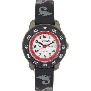 Cactus Watches | Junior |Time Teacher | Black/Dinosaur
