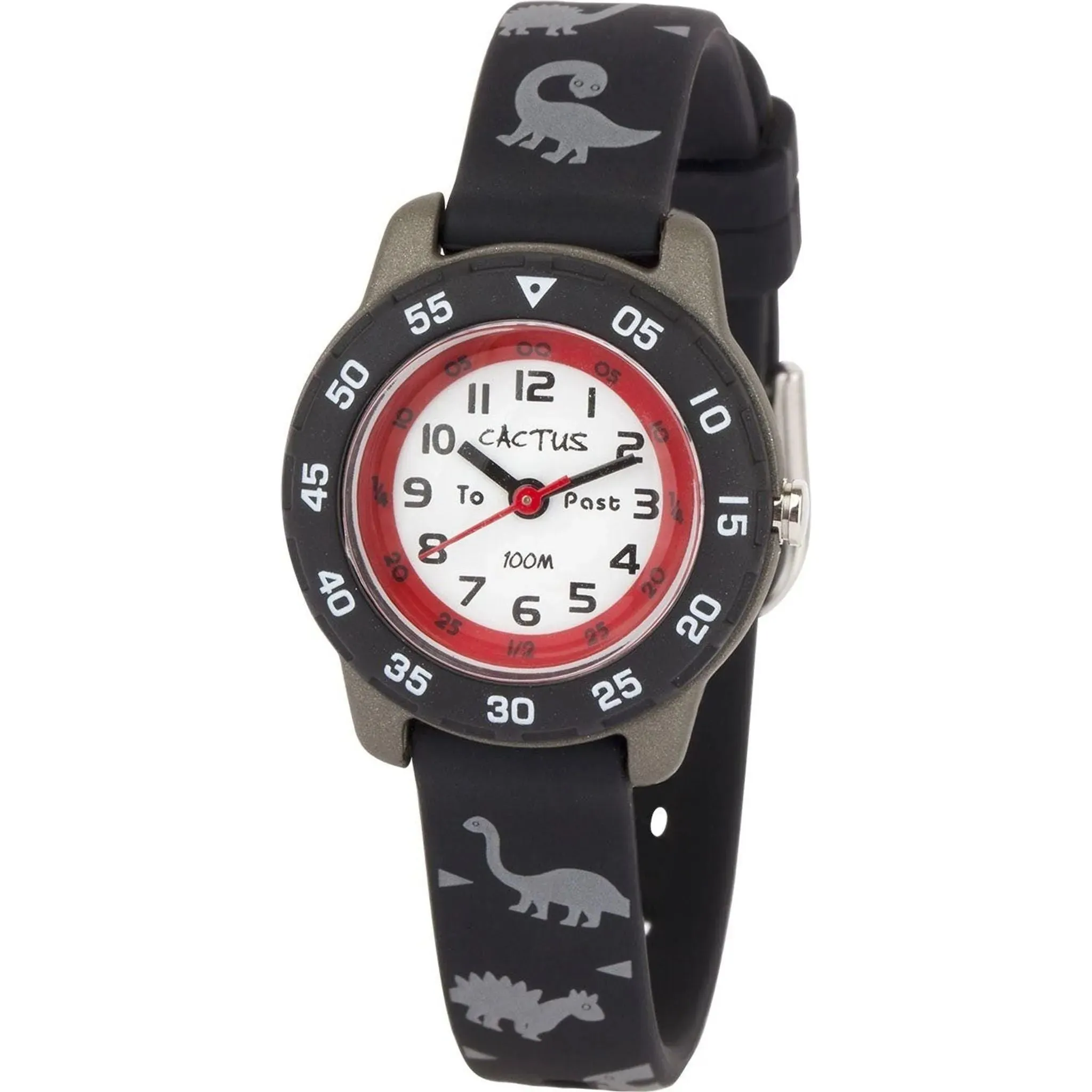 Cactus Watches | Junior |Time Teacher | Black/Dinosaur