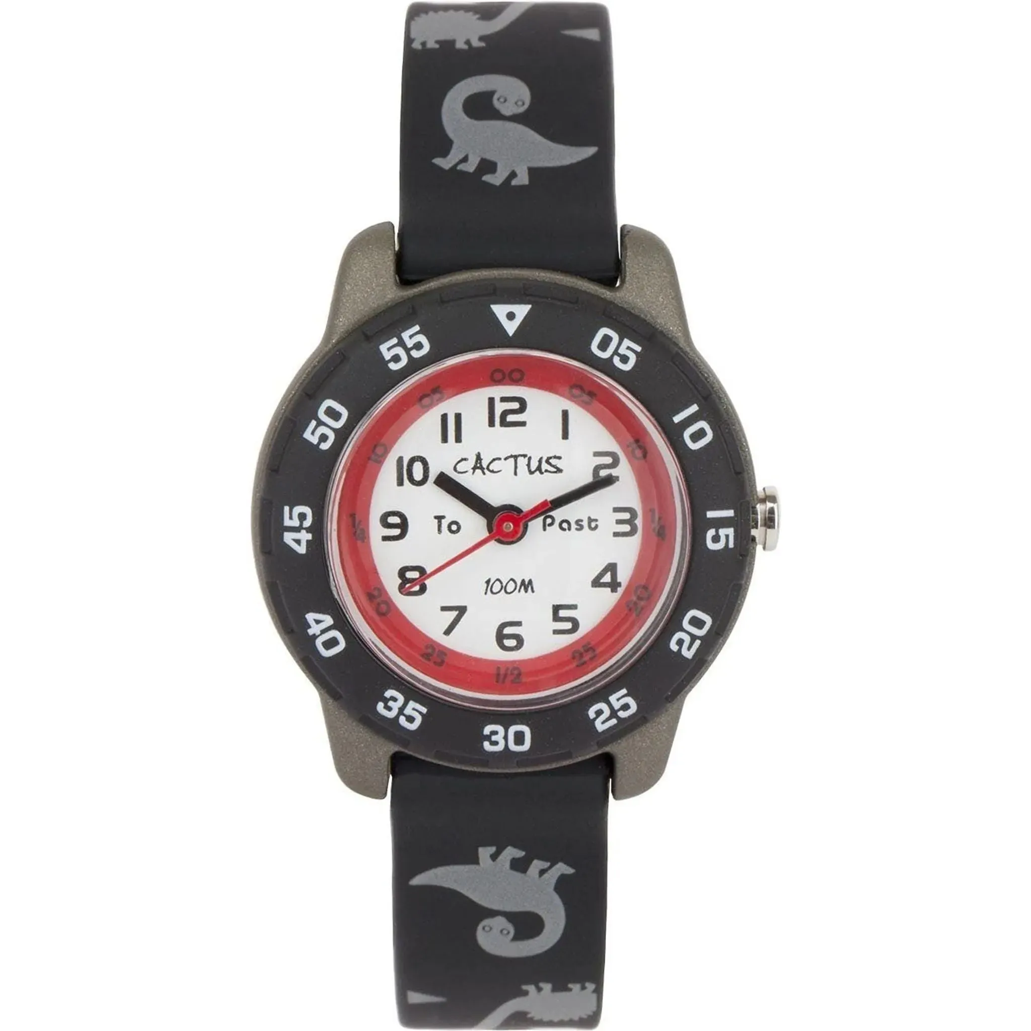 Cactus Watches | Junior |Time Teacher | Black/Dinosaur
