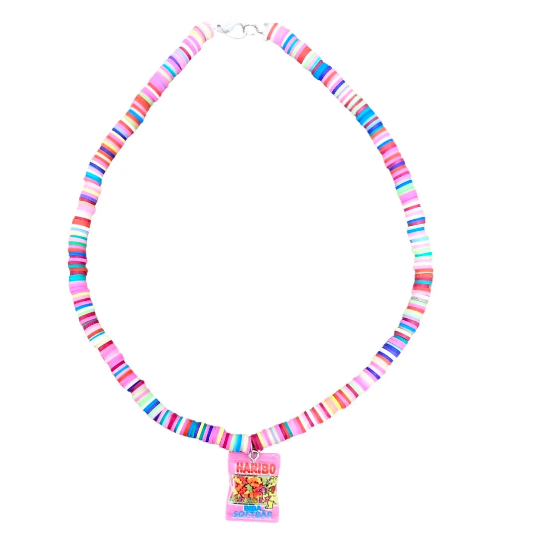Candy Rainbow Beaded Necklace