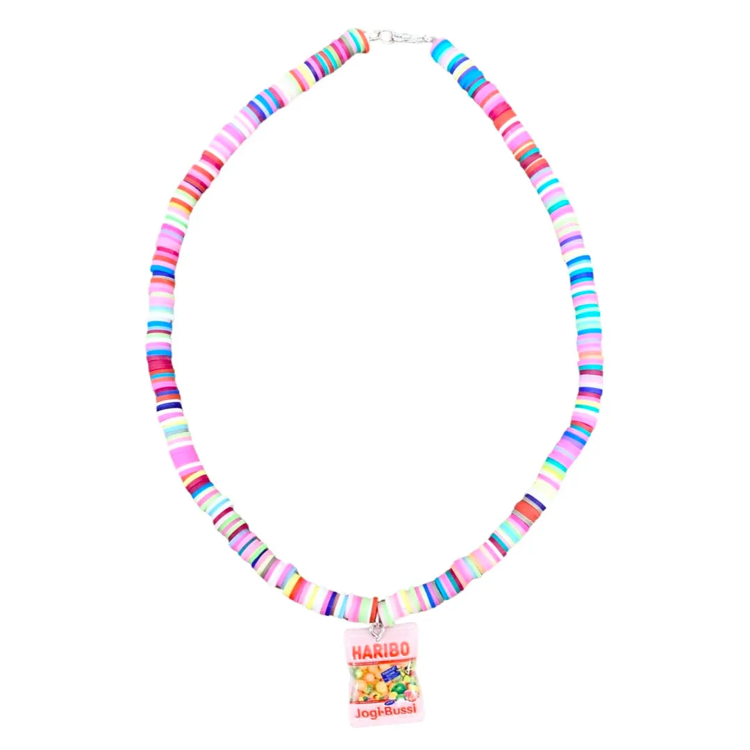 Candy Rainbow Beaded Necklace
