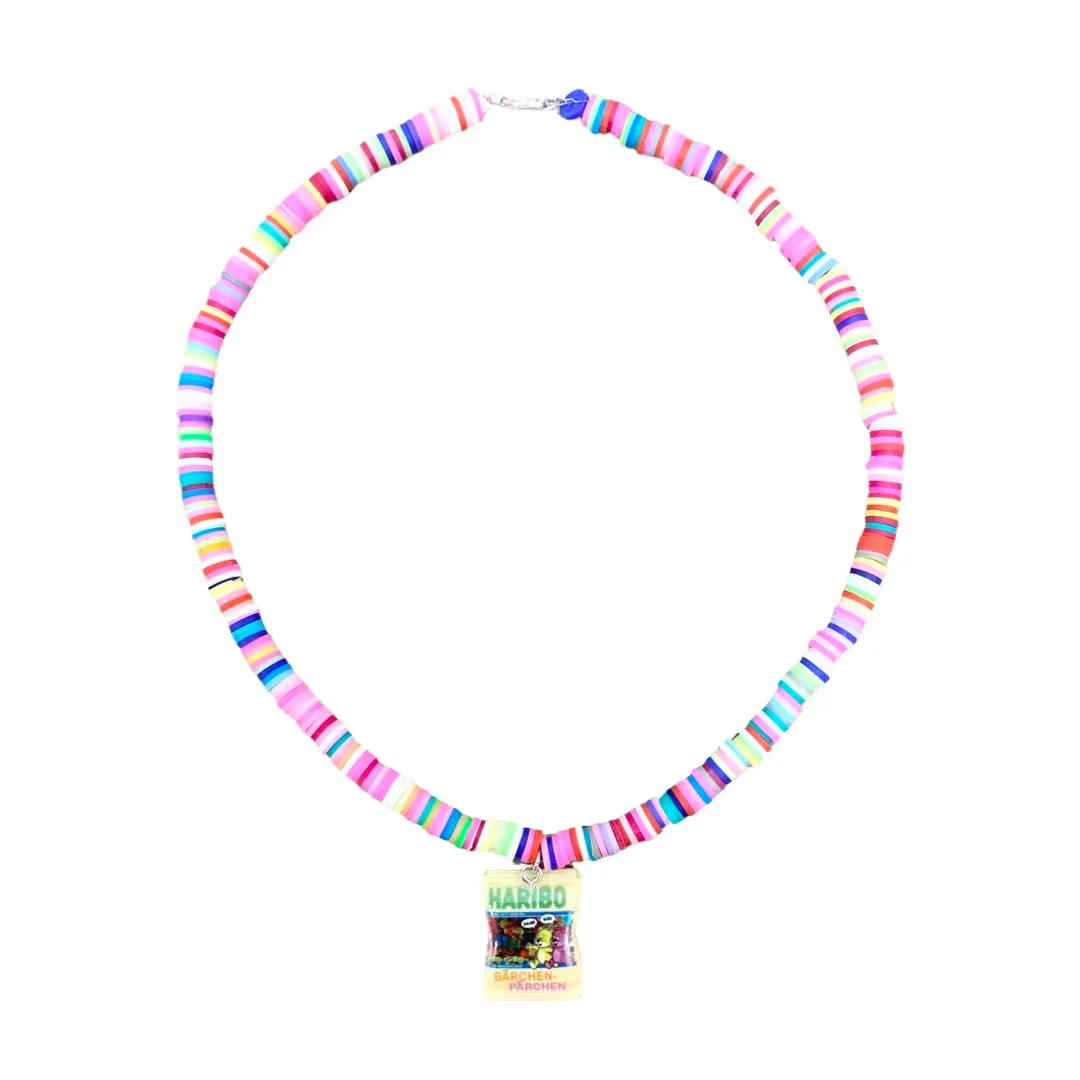 Candy Rainbow Beaded Necklace