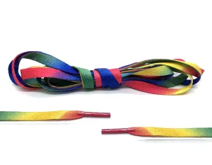 Canvas Rainbow Flat Laces